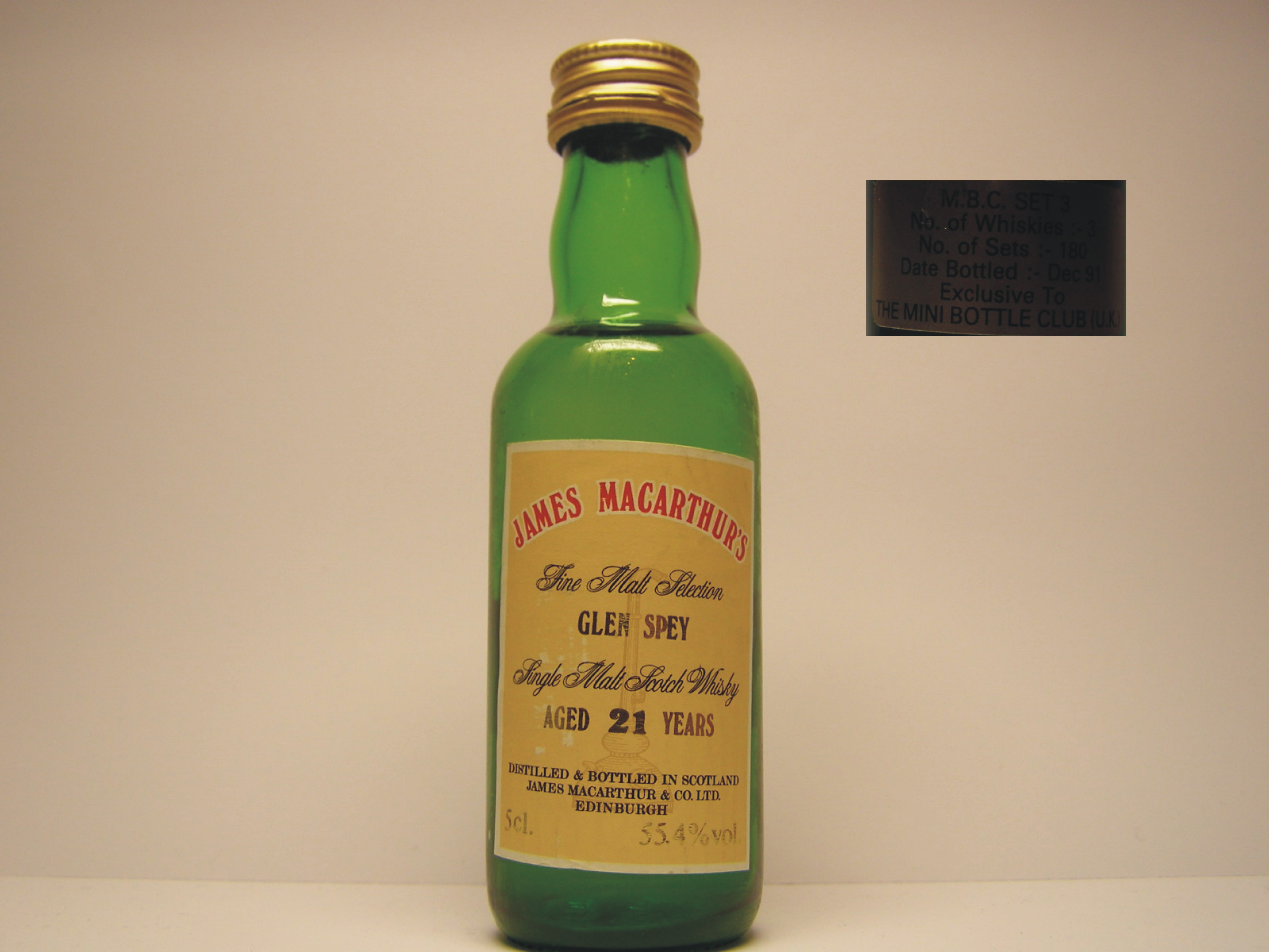 SMSW 21yo "James MacArthur´s" 5cl. 55,4%vol.